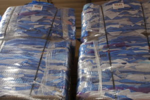 Bales of Blue Wrap