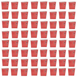 64 three gal disposable containers