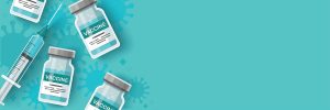 Vaccine vials and needle