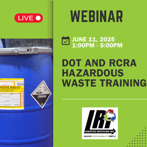 Live Webinar for DOT & RCRA Hazardous Waste Training